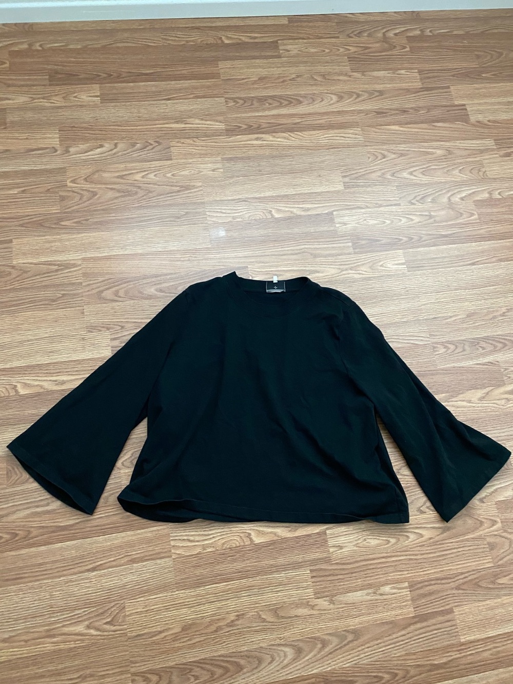 Tuckernuck Black Bell-Sleeve Top